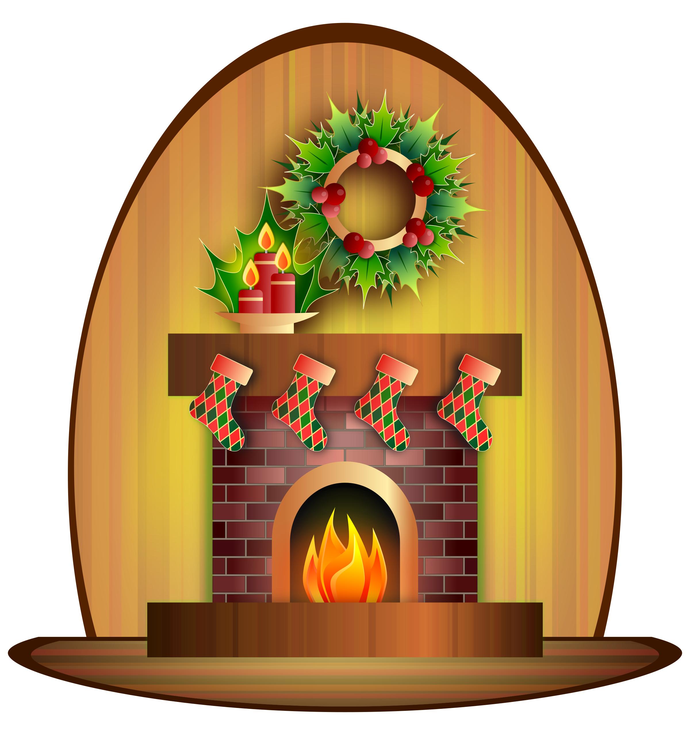 chimney clipart christmas
