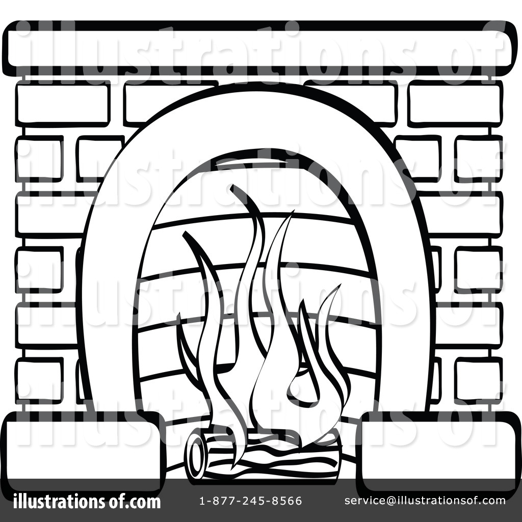 chimney clipart mantle