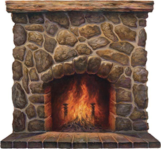 chimney clipart mantle