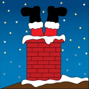 chimney clipart santa boot