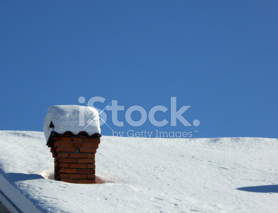 chimney clipart snowy