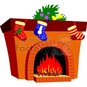 chimney clipart stocking clipart
