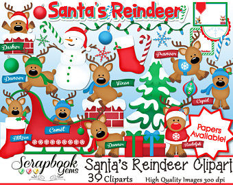Etsy santas reindeer png. Chimney clipart stocking clipart