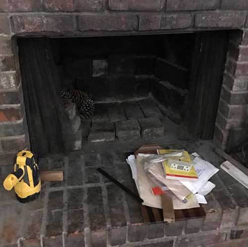 chimney clipart stone fireplace