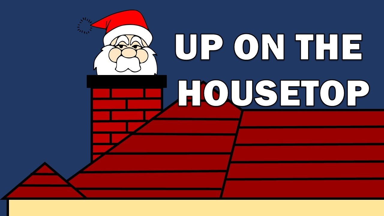 chimney clipart up on housetop