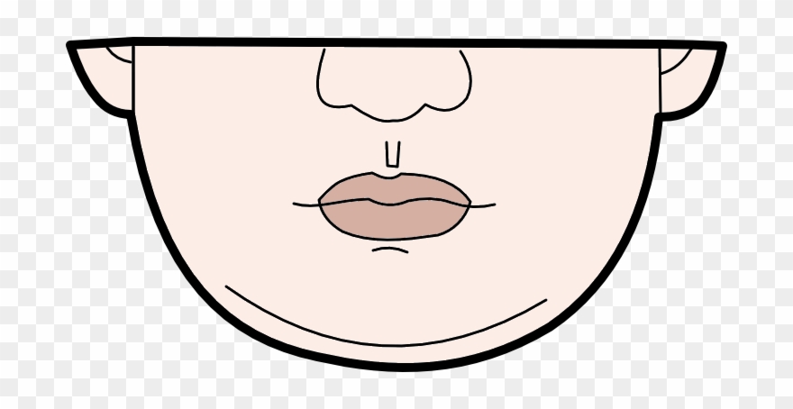 Chin clipart. Double in face reading