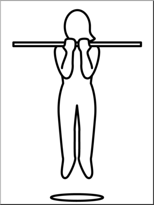 Chin clipart chin up. Clip art simple exercise