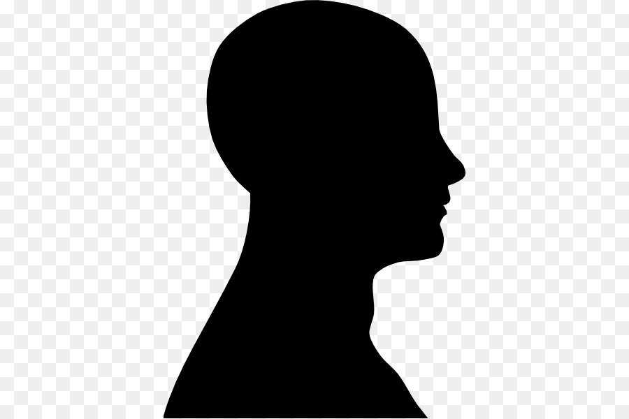 Chin clipart human neck. Head silhouette face clip