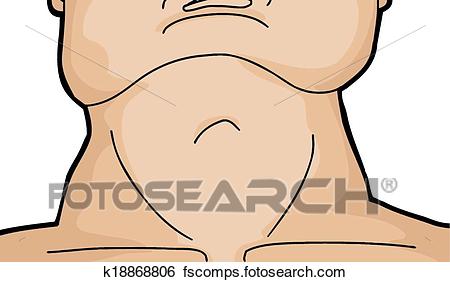  collection of high. Chin clipart human neck
