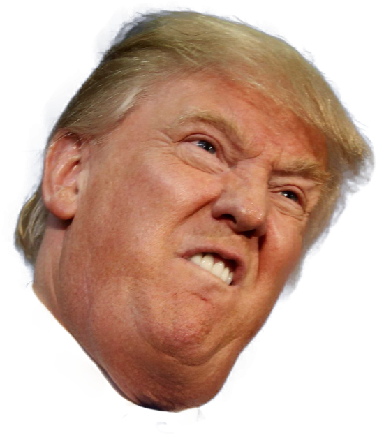 Trump face fuck angry. Chin clipart transparent