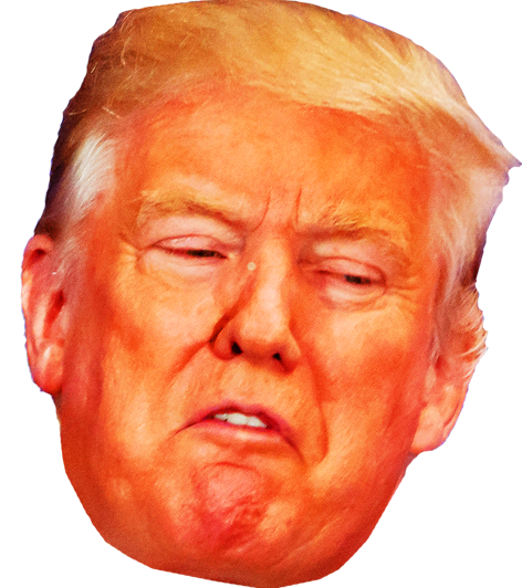 Chin clipart transparent. Trump face png angry