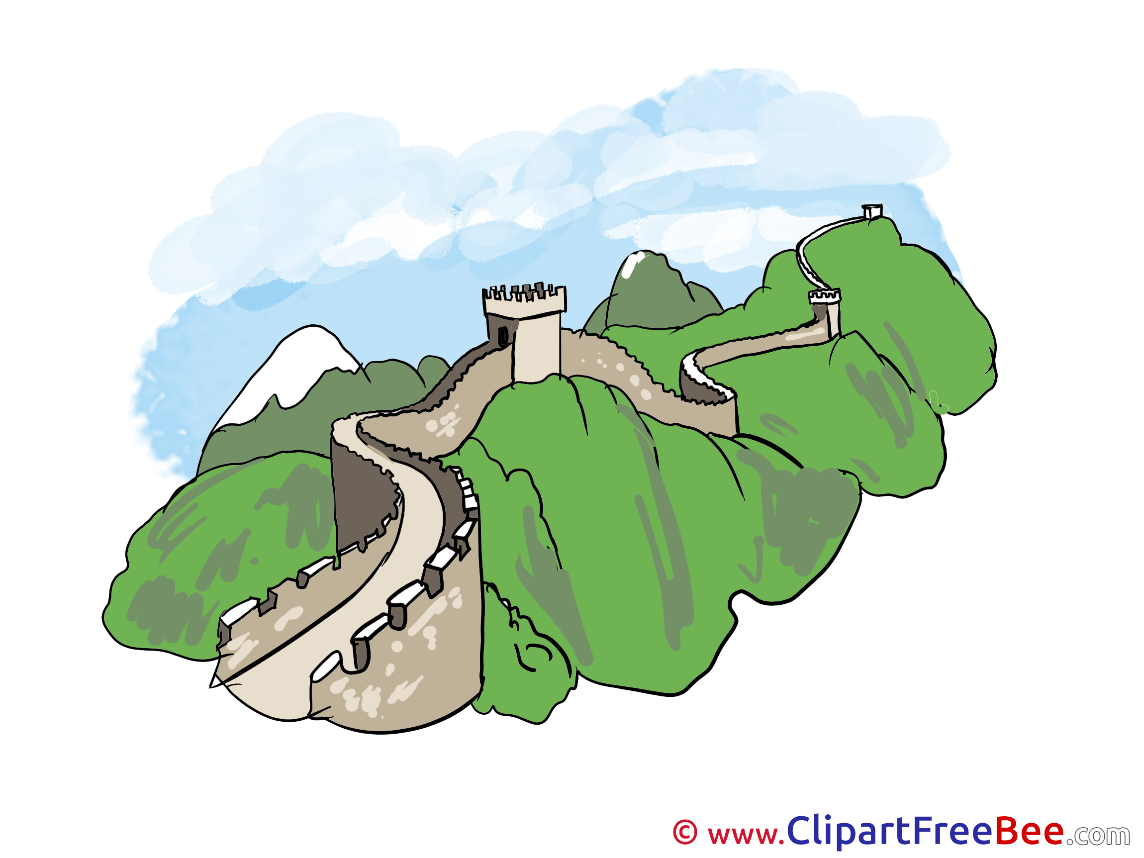 Великая китайская стена вектор