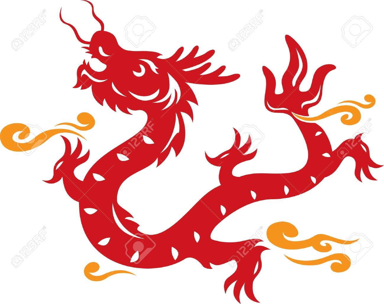 Unique collection digital g. China clipart dragon