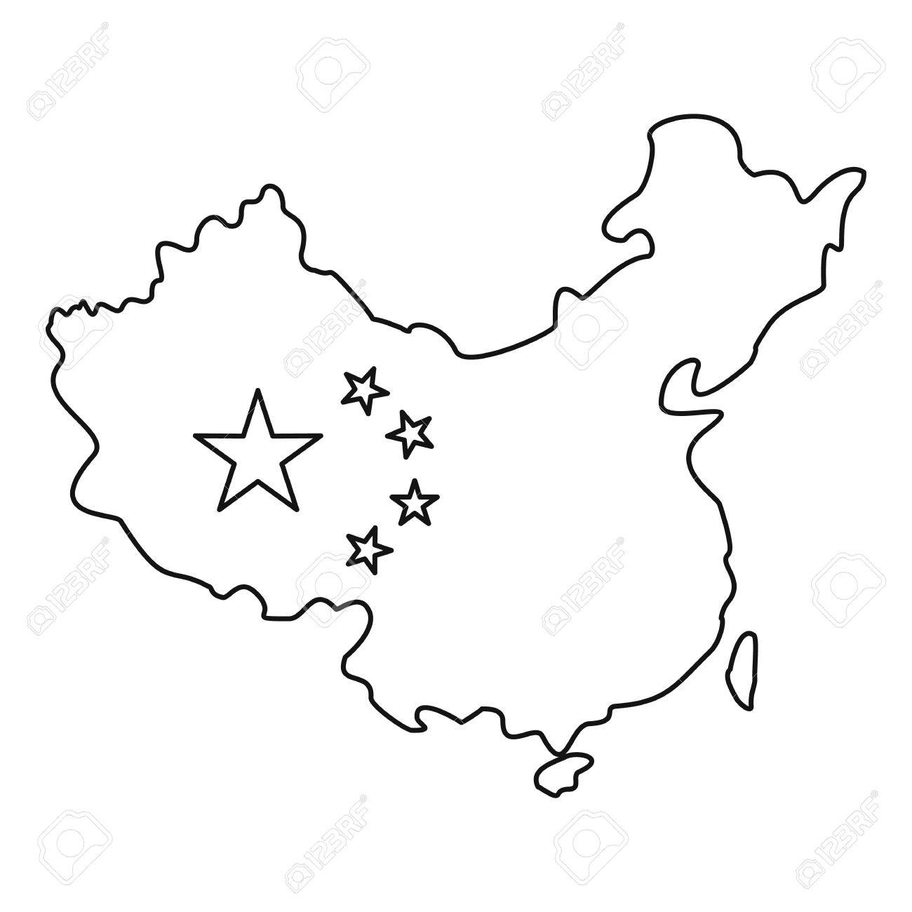 China clipart drawing. Flag at getdrawings com