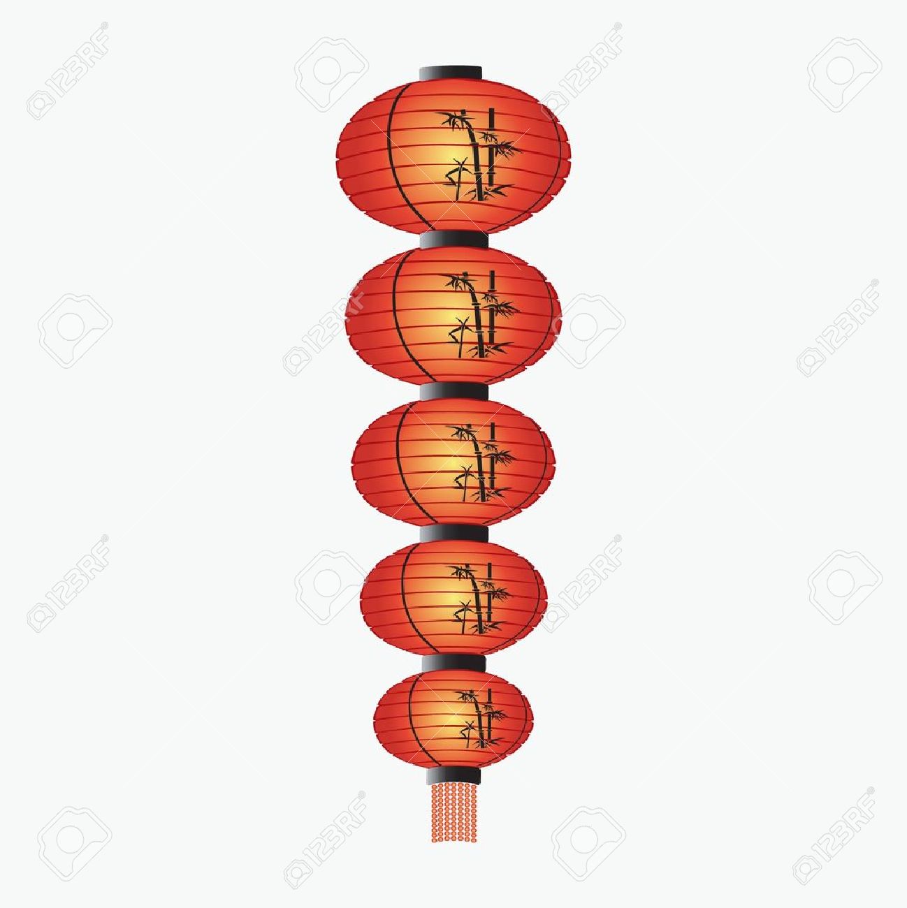 Red lantern free collection. China clipart illustration