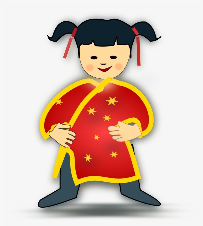 Baby icon boy kids. China clipart kid china girl