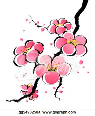 Sakura graphic free images. China clipart panda