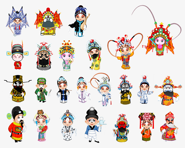 Traditional drama characters download. China clipart tradition chinese
