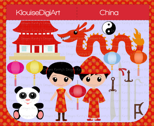 chinese clipart cute