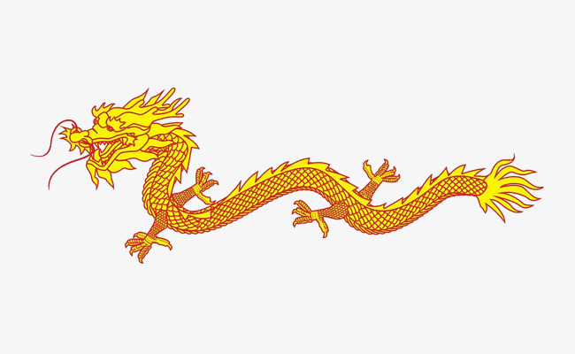 Chinese clipart dragon. Material jane long pen