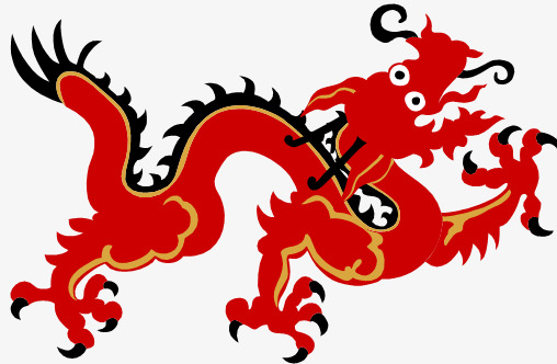 Cartoon gules style png. Chinese clipart dragon