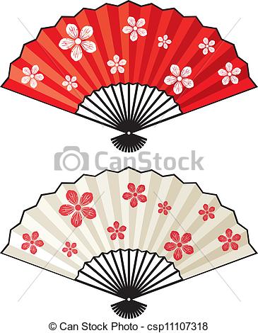 chinese clipart fan
