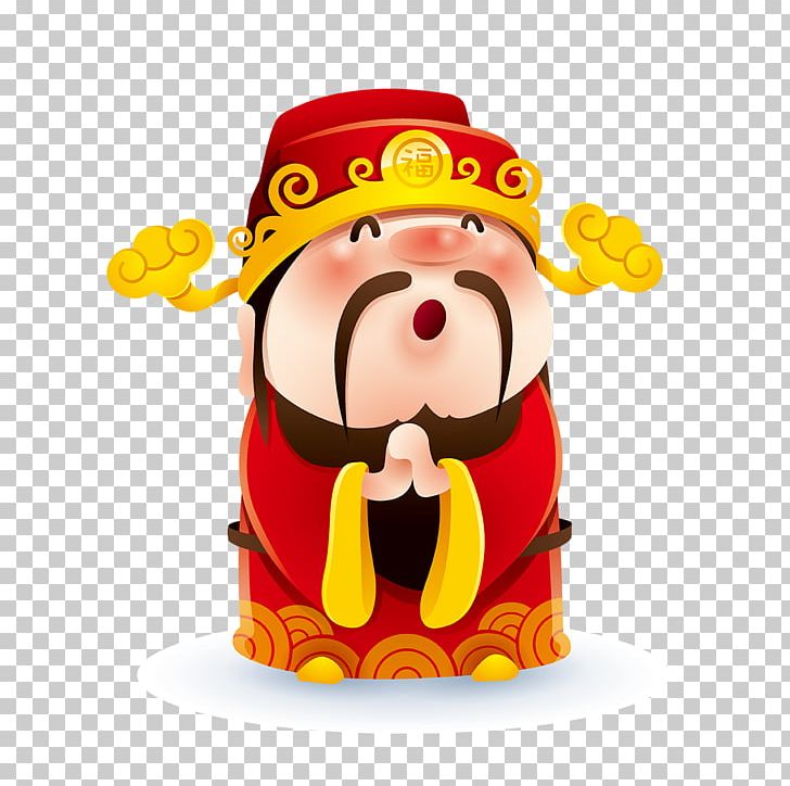Chinese clipart gods. China caishen new year