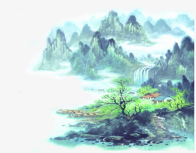chinese clipart scenery