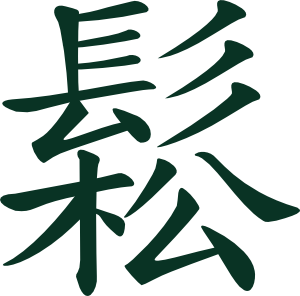 Sung taichi meaning flowing. Chinese clipart word