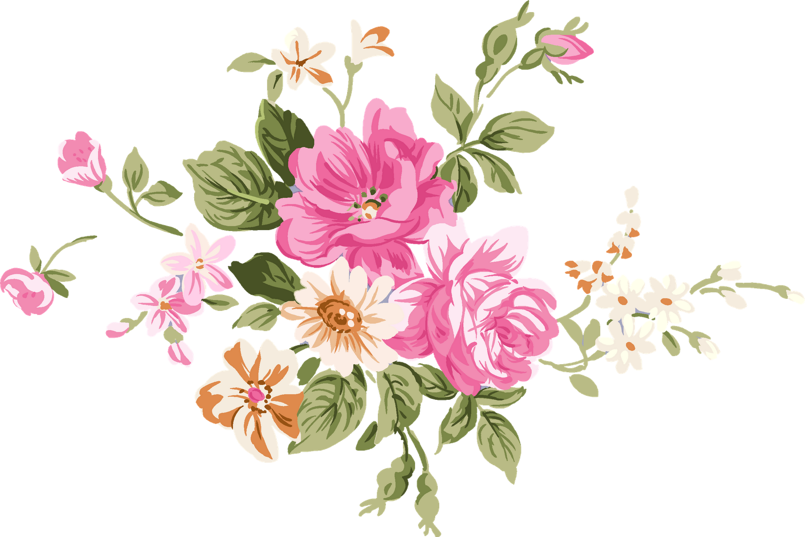 Chinese flower png.  for free download