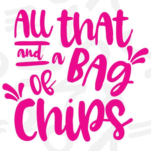 Freebie friday of chips. Chip clipart all that and a bag