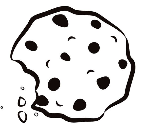 cookies clipart coloring page