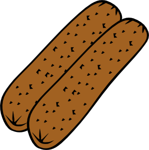 chips clipart sausage
