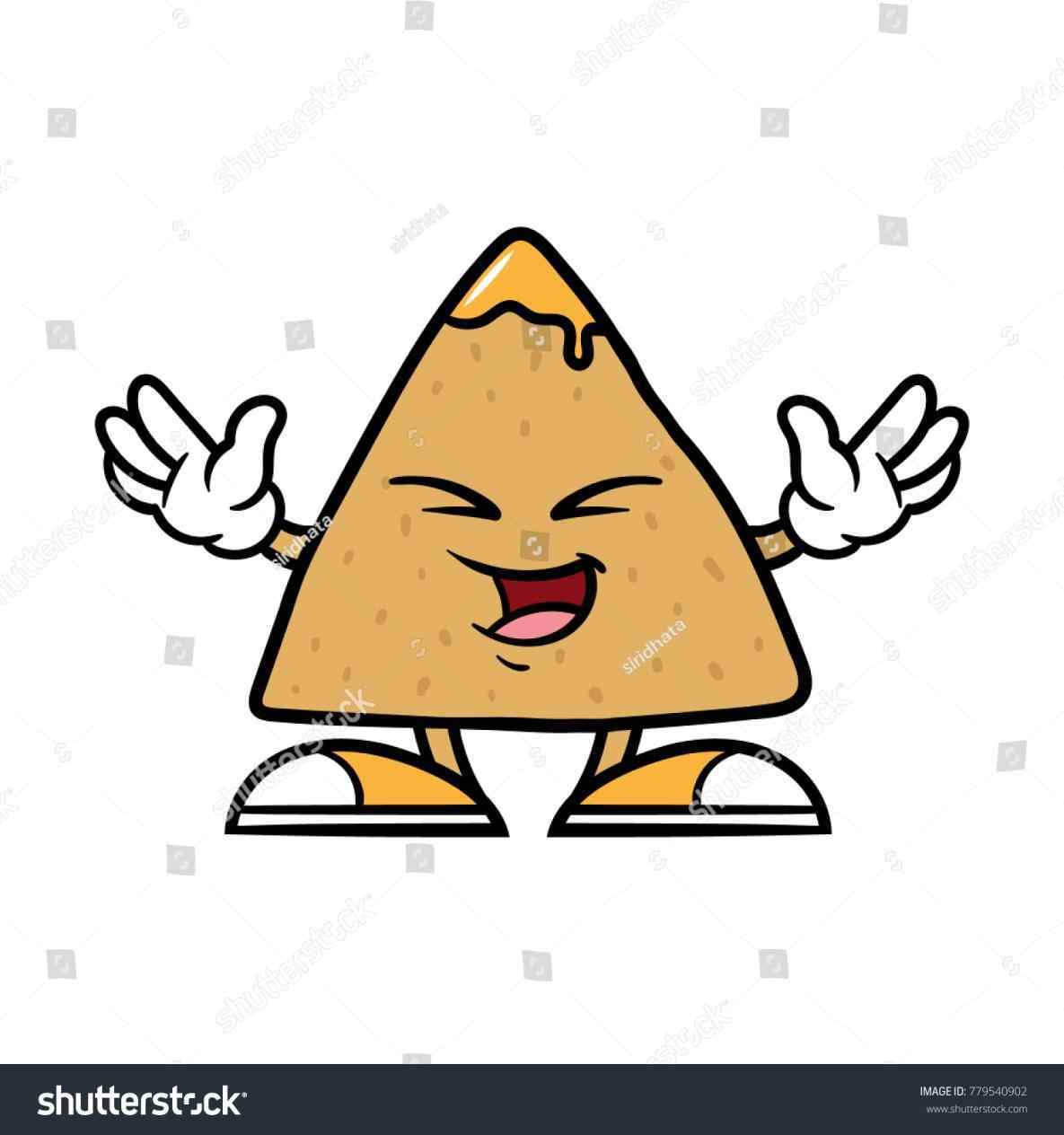 Single isolated photo mexican. Chips clipart tortilla chip