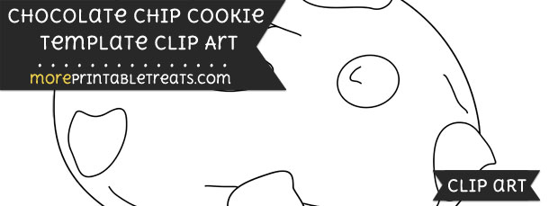 Chip clipart template. Chocolate cookie 