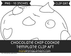 Chip clipart template. Free chocolate cookie small