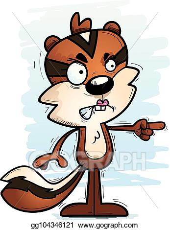 chipmunk clipart angry