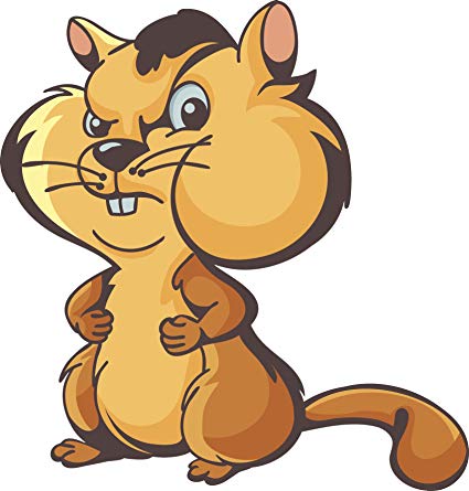 chipmunk clipart angry