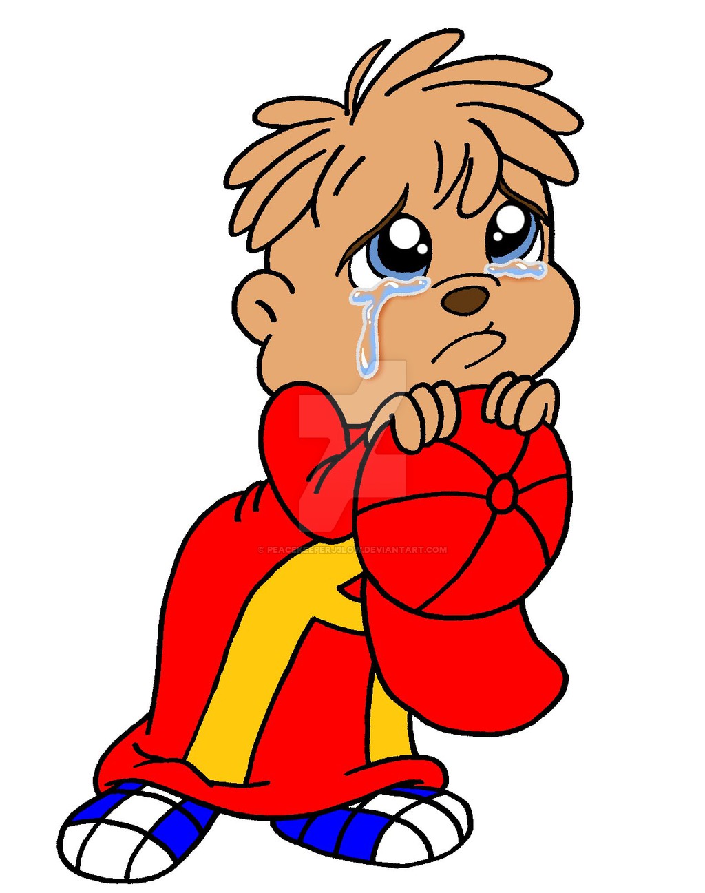 A very alvin by. Chipmunk clipart sad