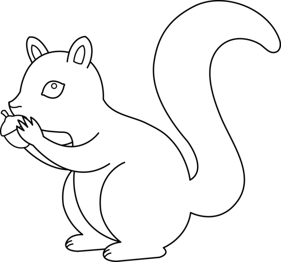 Chipmunk clipart simple. Free black and white