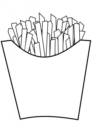 chips clipart outline