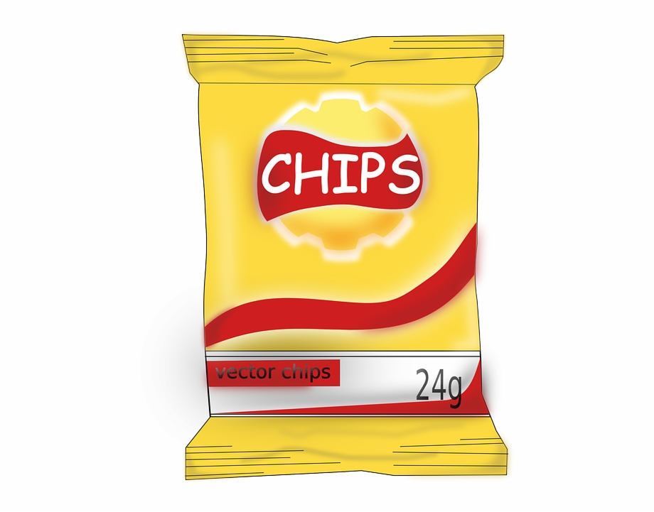 Snacks in collection potato. Chips clipart snack