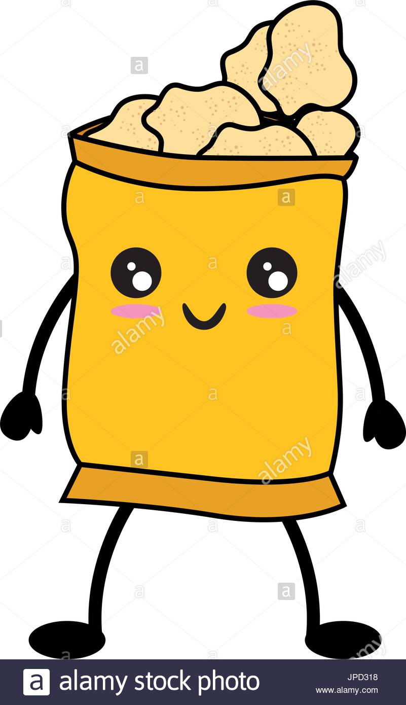 Featured image of post Cute Bag Of Chips Clipart Cute happy smiling chips pack with speech bubble