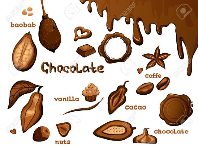 chocolate clipart brown object