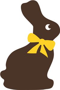 clipart bunny chocolate