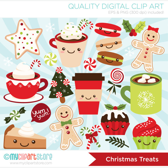 Treats winter sweets hot. Chocolate clipart christmas