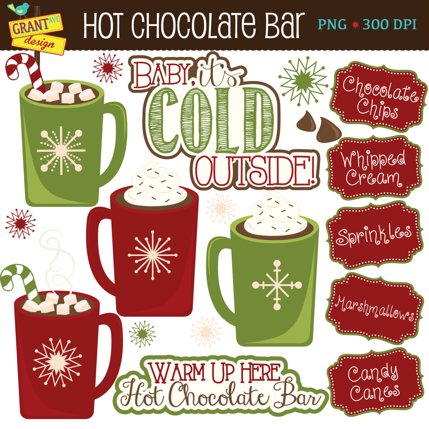 Chocolate clipart christmas. Hot bar cocoa clip