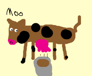 chocolate clipart cow
