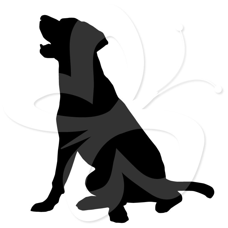 Lab silhouette at getdrawings. Chocolate clipart dog