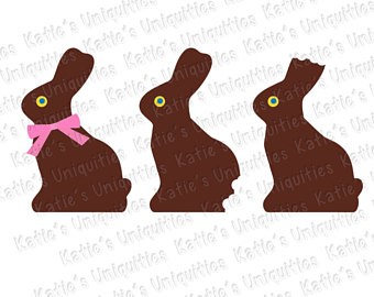 chocolate clipart easter bunny